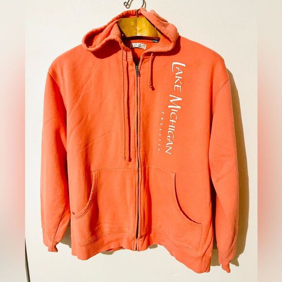 Timeout Endless SportsWear Hooded Sweatshirt Zipper Summer Colorful Lake Mens XL - Picture 1 of 7